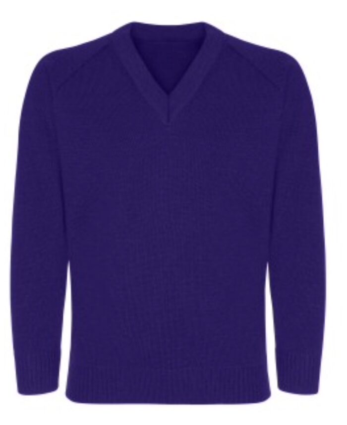 Hextable V Neck Pullover (With School Logo)
